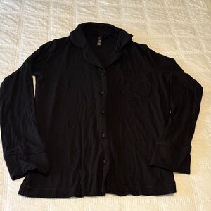 SKIMS Black Pajama Top